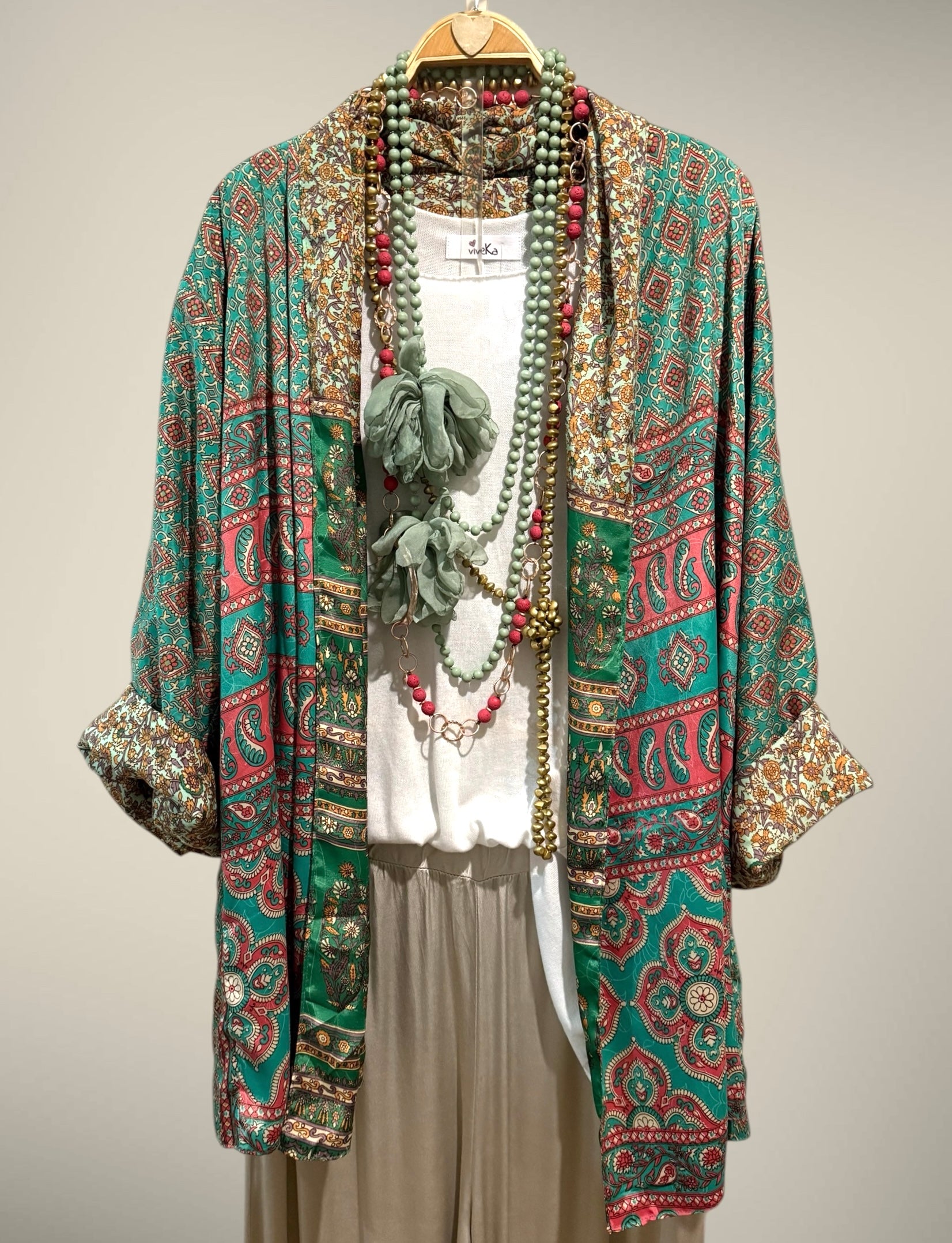 Kimono "Kira En Verdes"