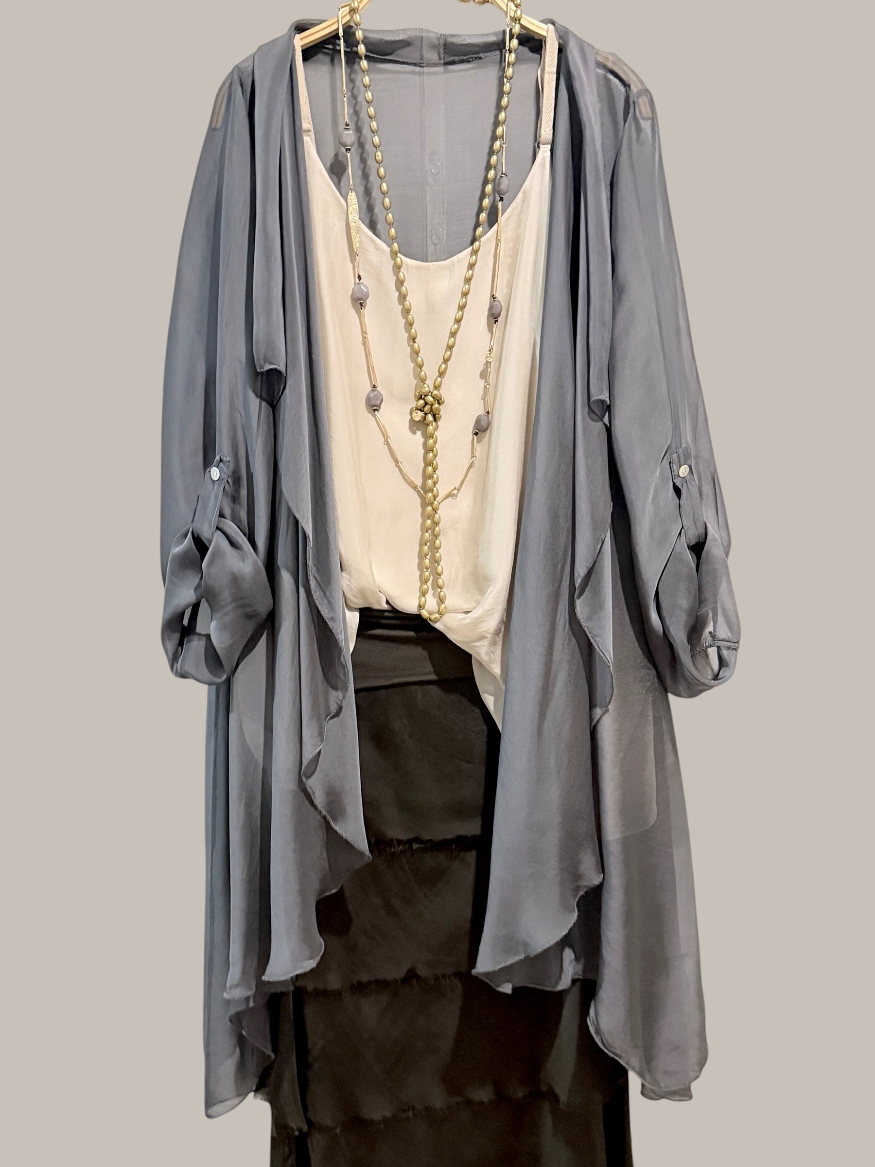 Kimono "Granada" gris
