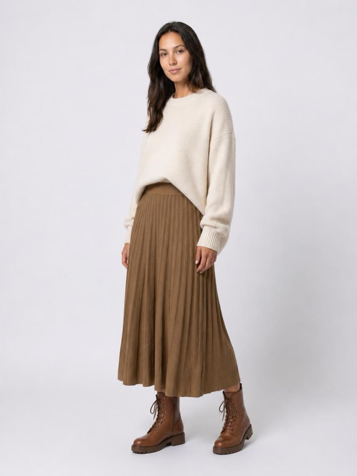 Falda "Berta" camel