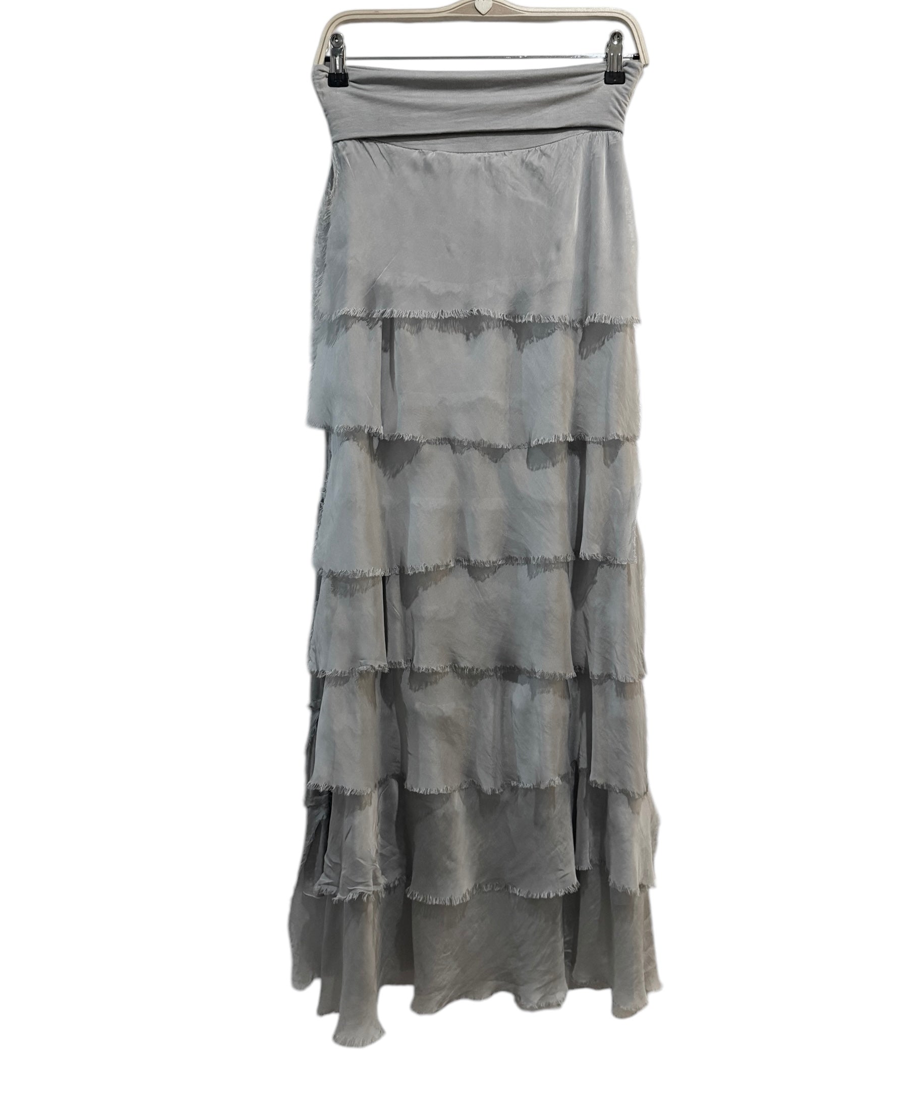 Falda "Sevilla" gris perla