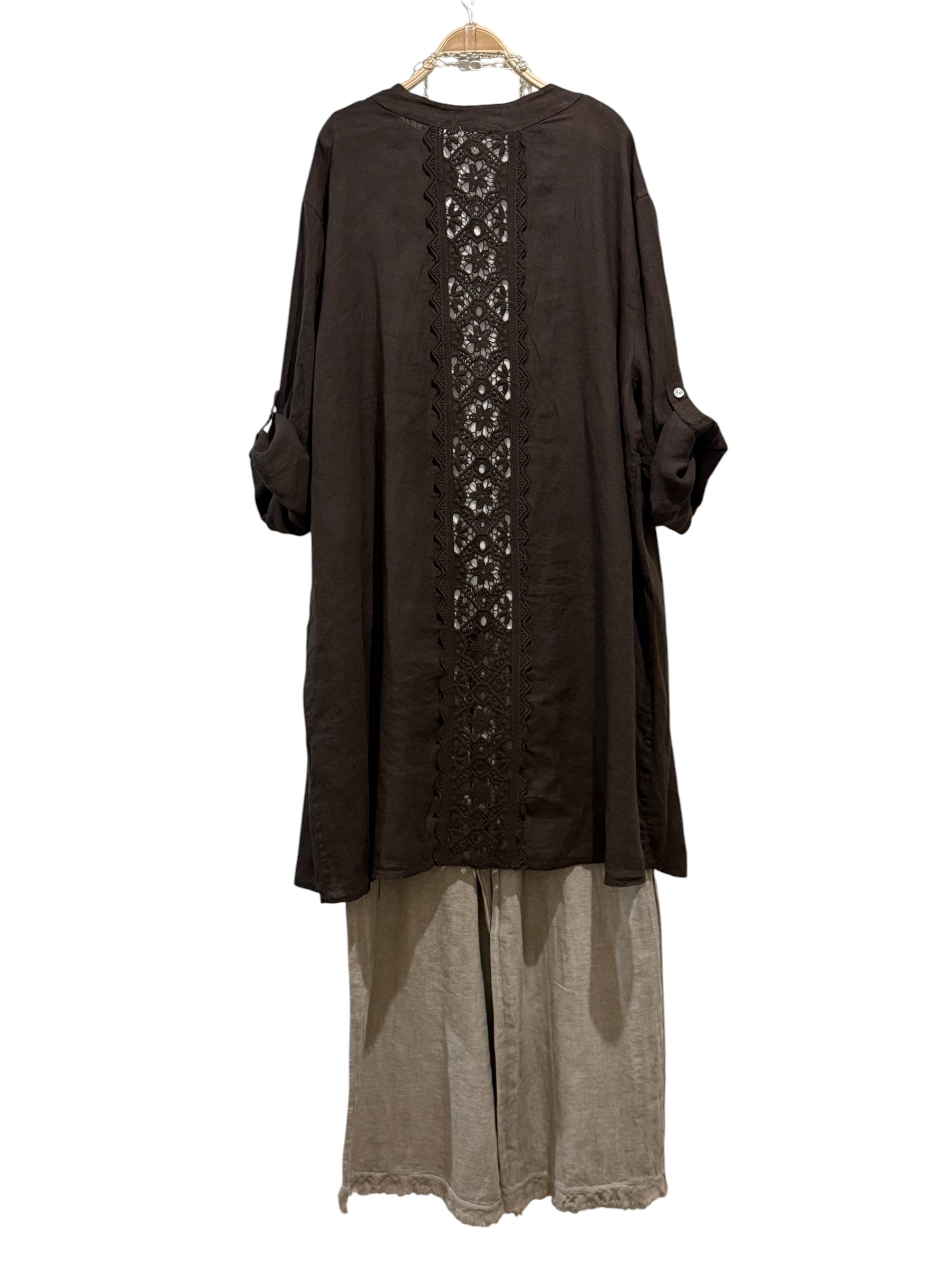 Sobrecamisa "Calabria" chocolate