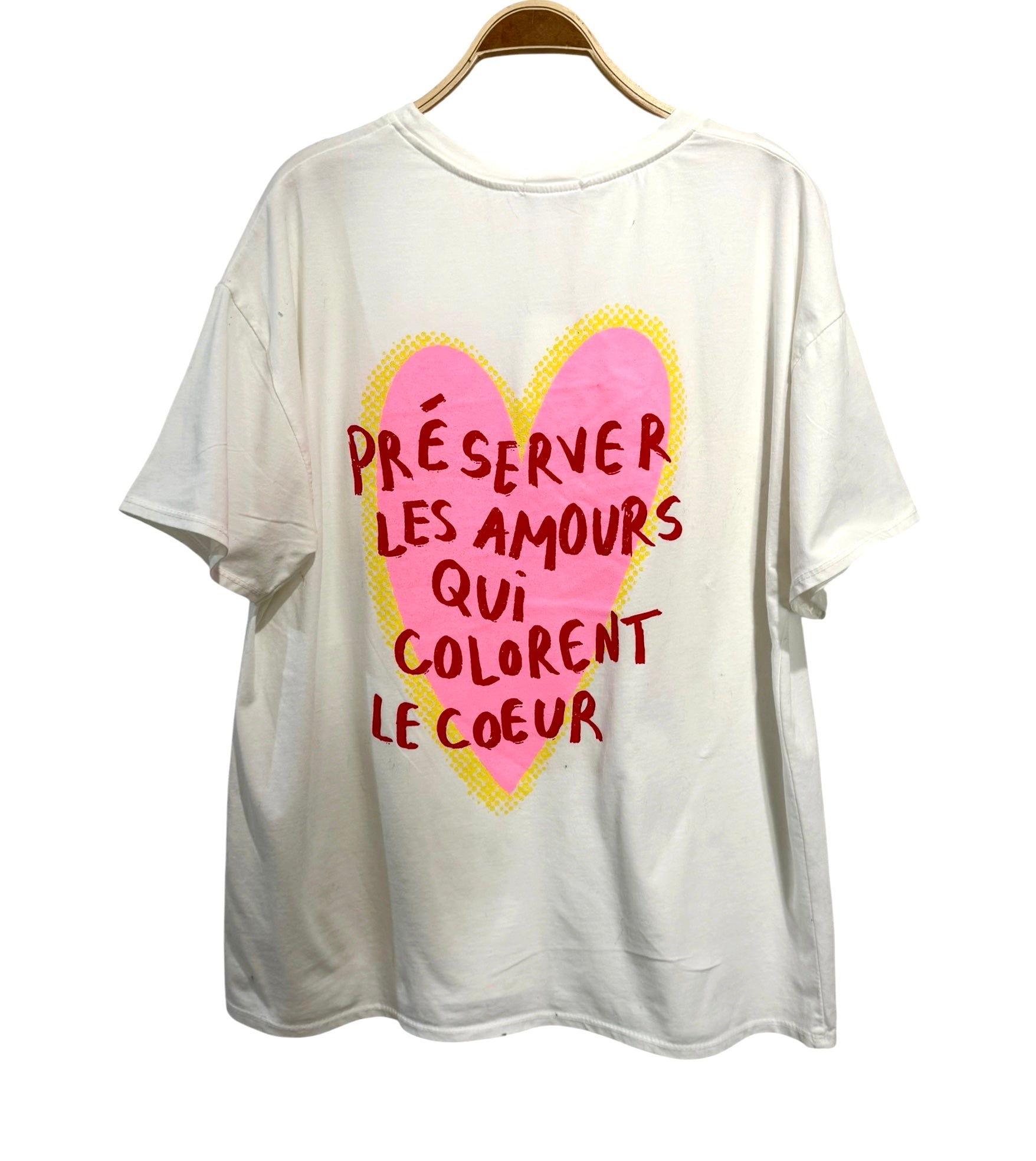 Camiseta "Corazón Chic" blanco