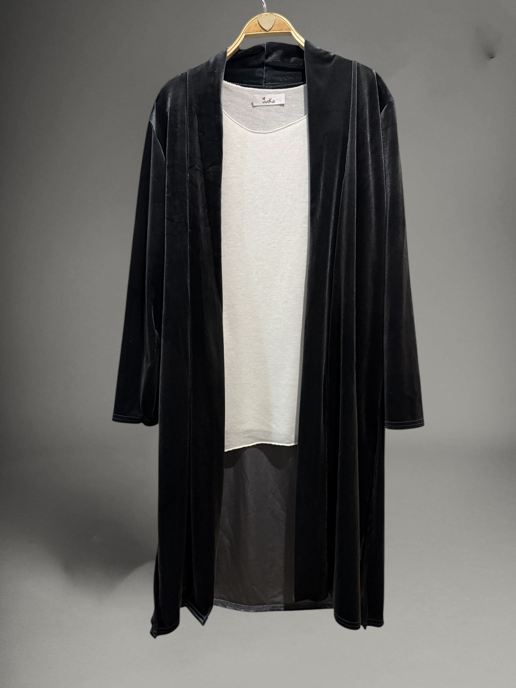 Kimono/Levita  "Giorgia" gris antracita