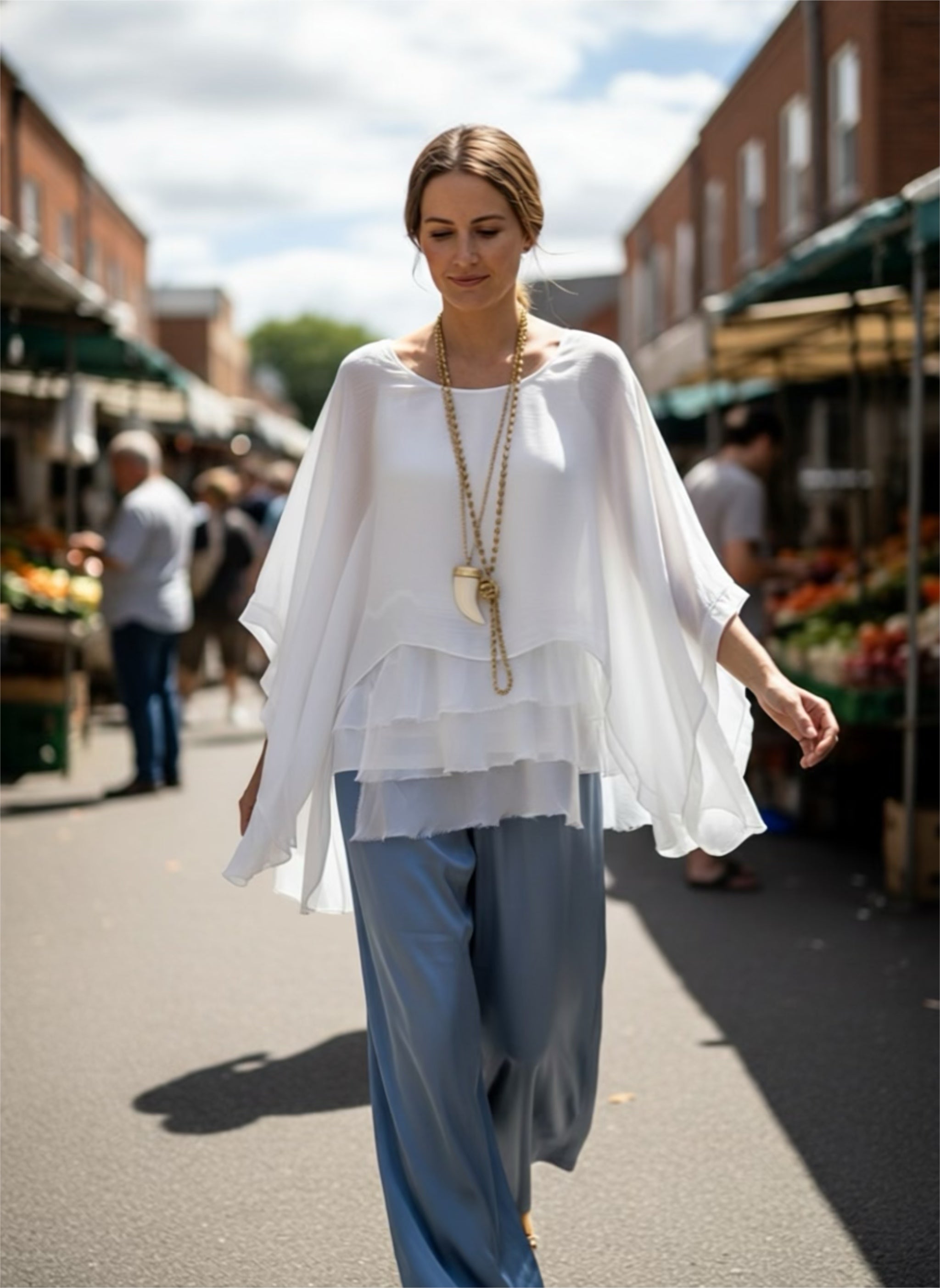 Blusa "Sevilla" blanco