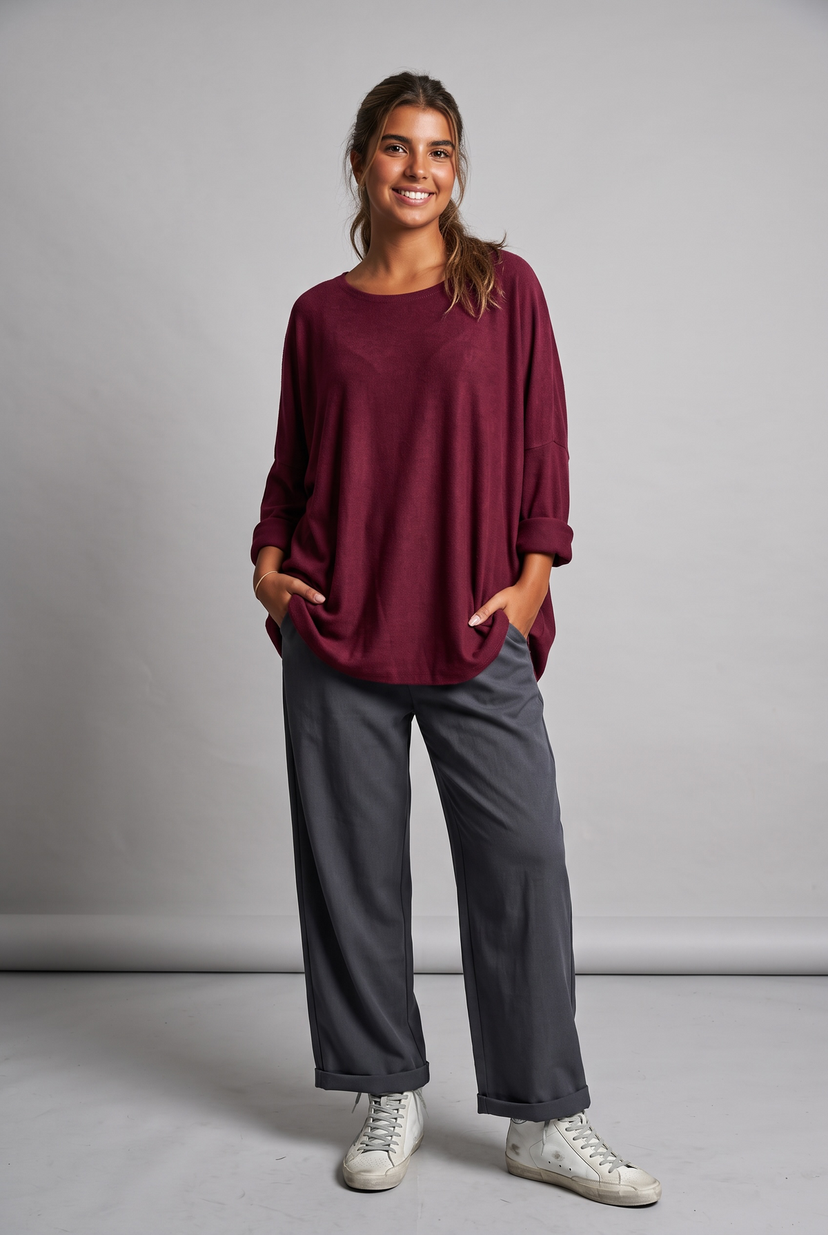 Jersey "Over Must" granate
