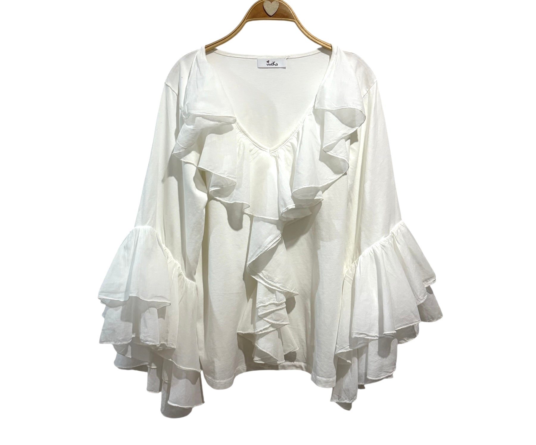 Camiseta "Boho Chic" blanco