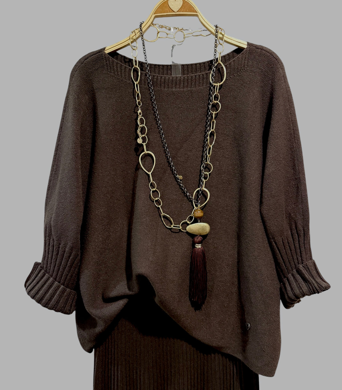 Conjunto "Palmira" chocolate