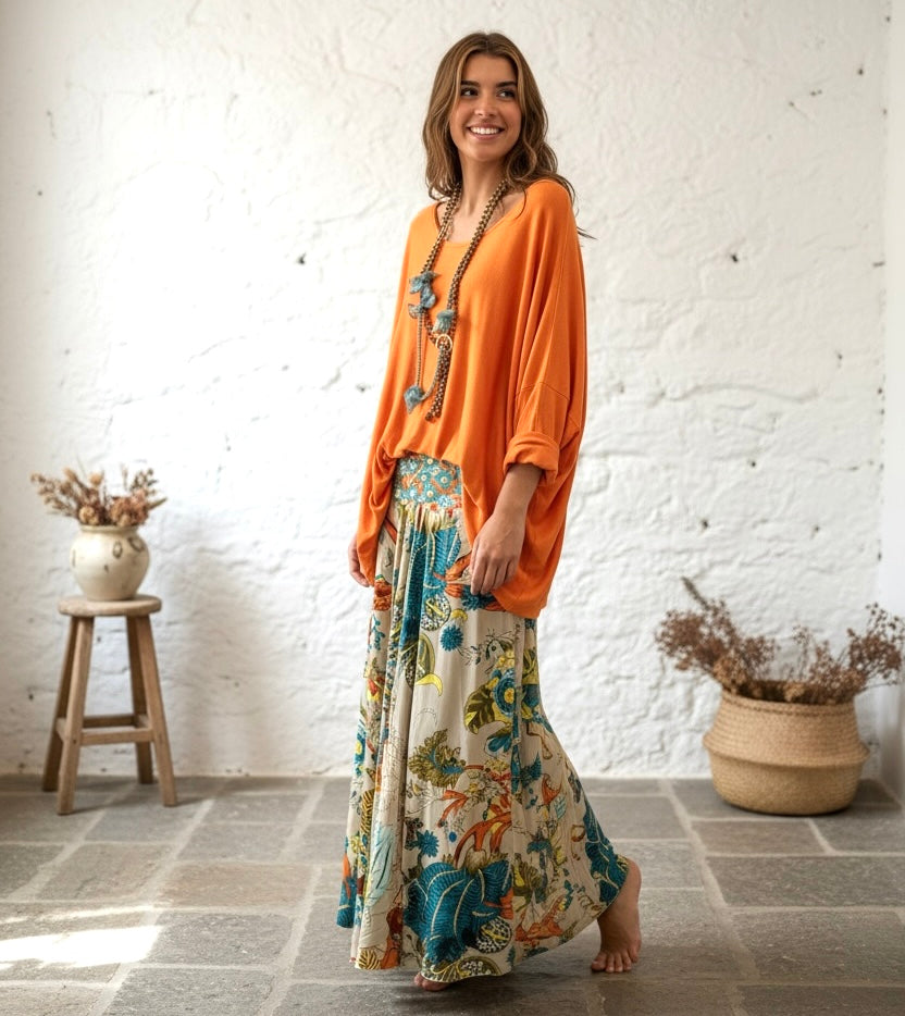Falda pantalón "India Primavera"