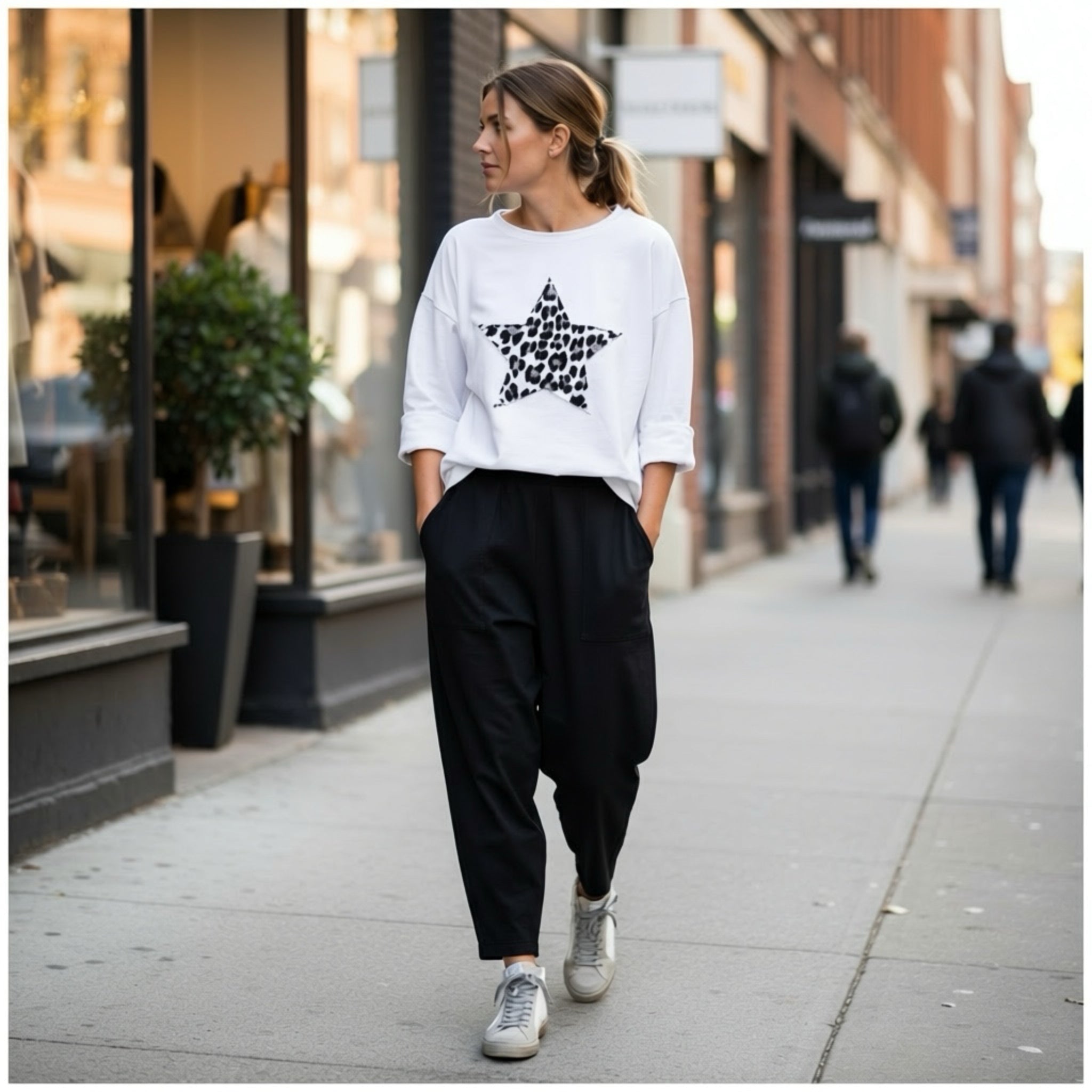 Pantalón "Dana Slouchy Sum" negro