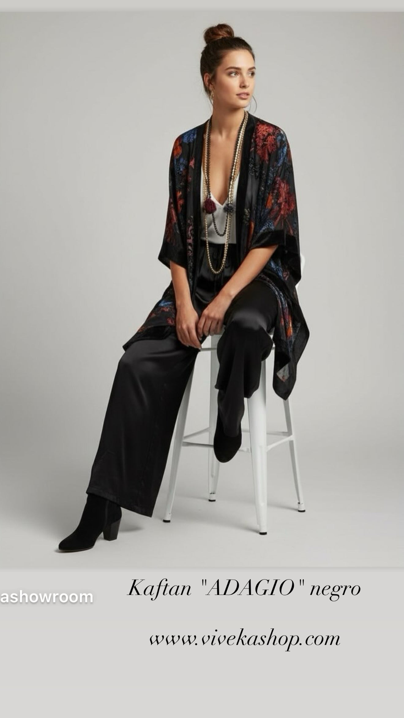 Kaftan "Adagio" negro