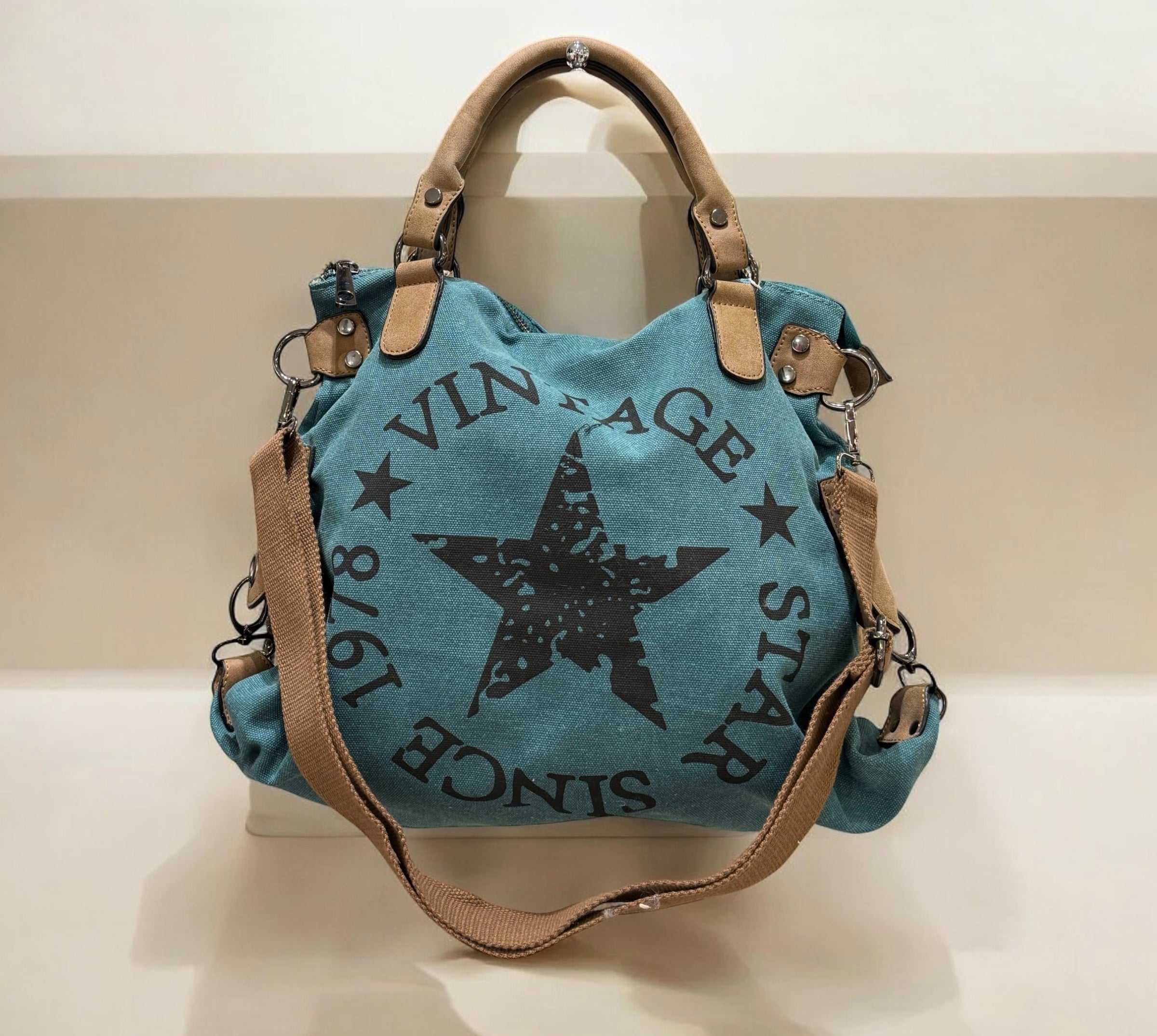 Bolso "Basic Star" azul turquesa