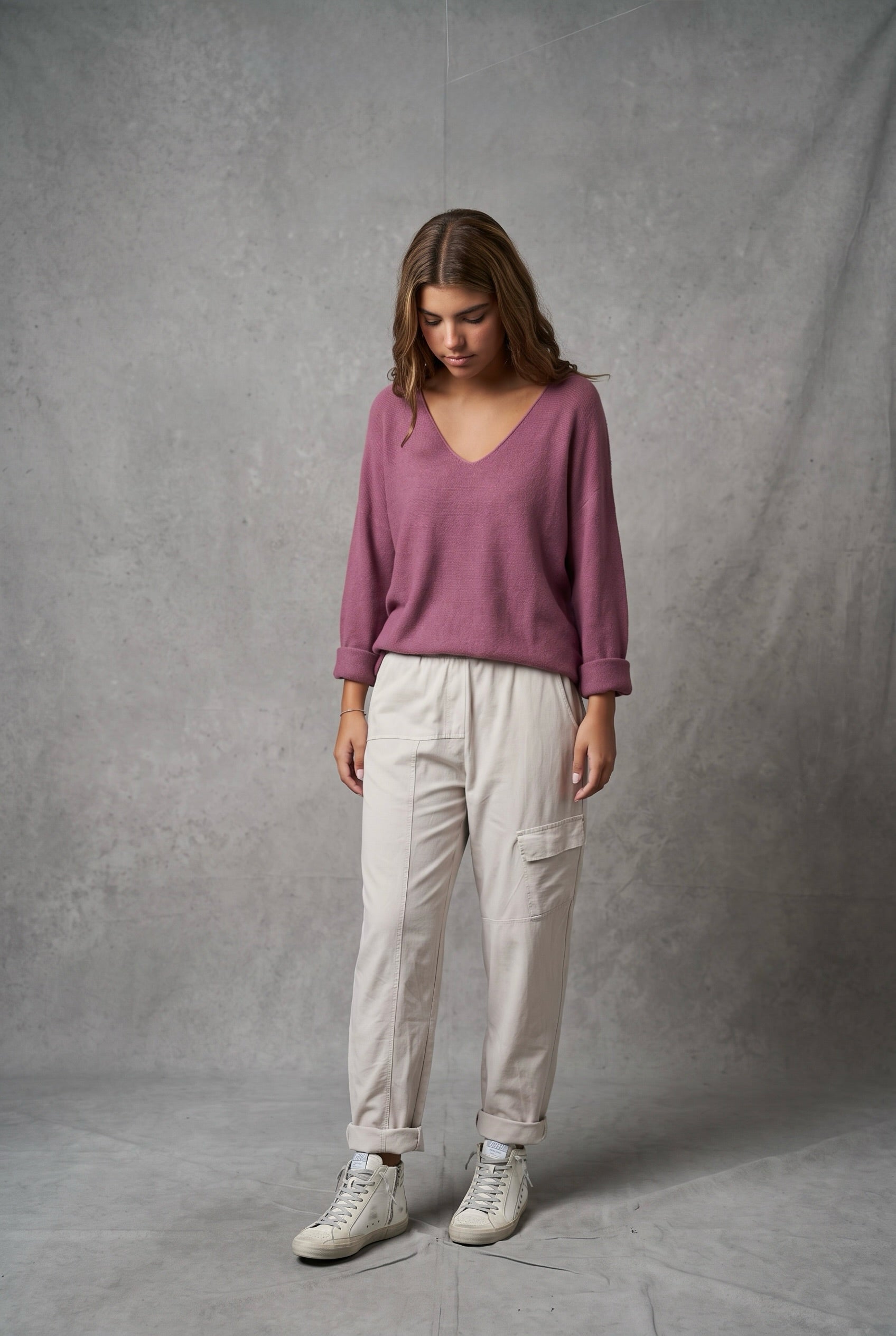 Jersey "Gemma" burgandy light