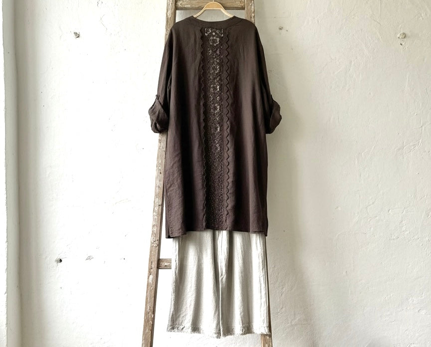 Sobrecamisa "Calabria" chocolate