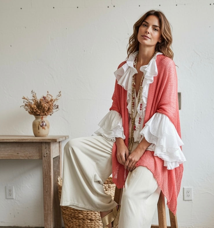 Chaqueta "Magia" coral