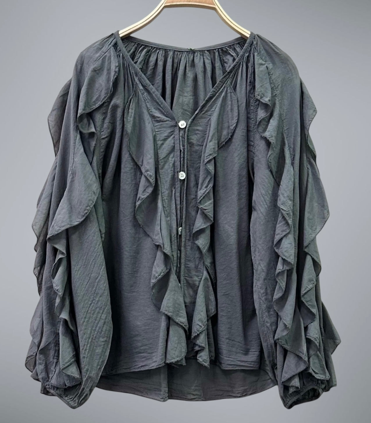 Blusa "Zíngara" gris