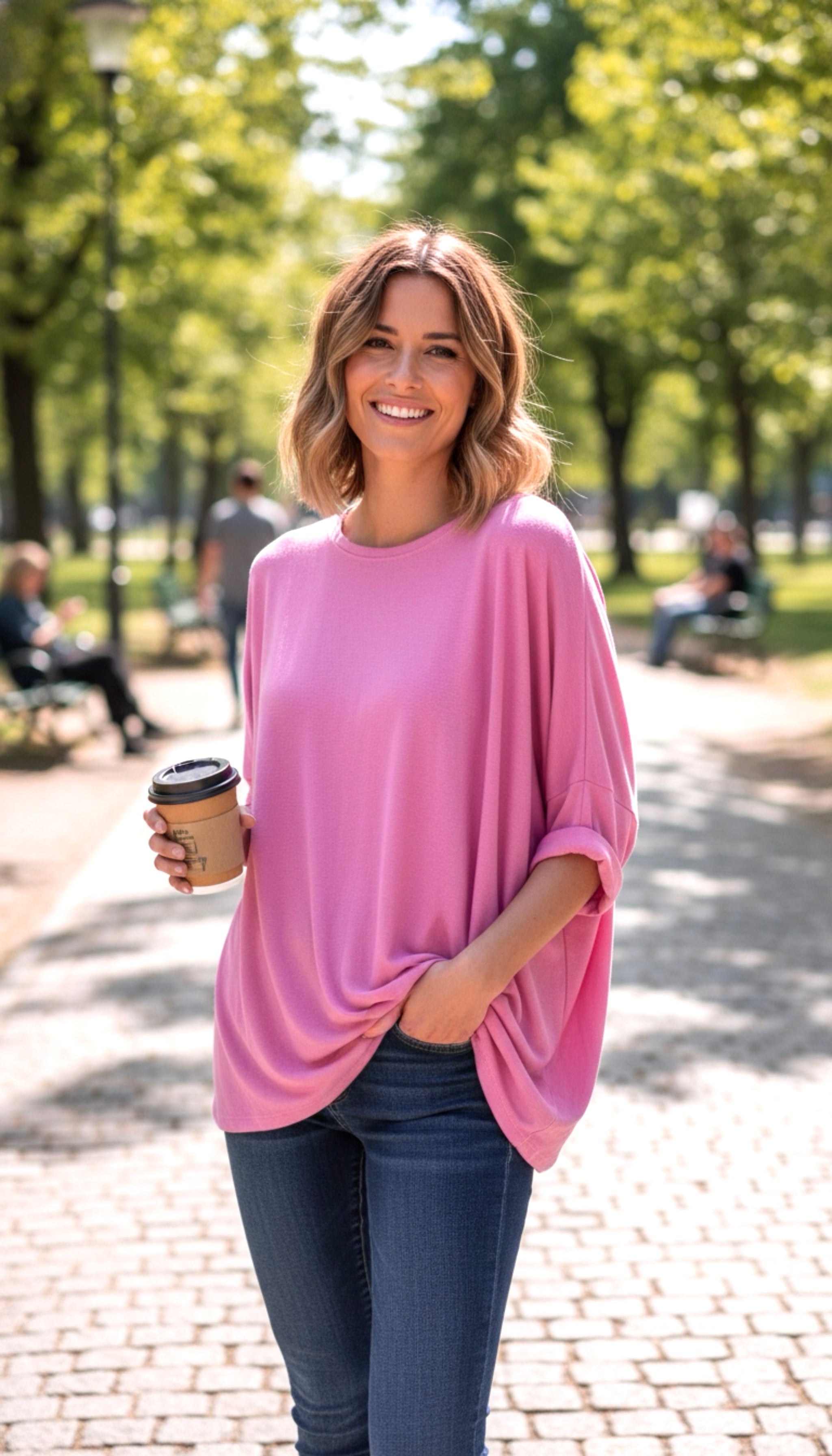 Jersey "Over Must" rosa chicle