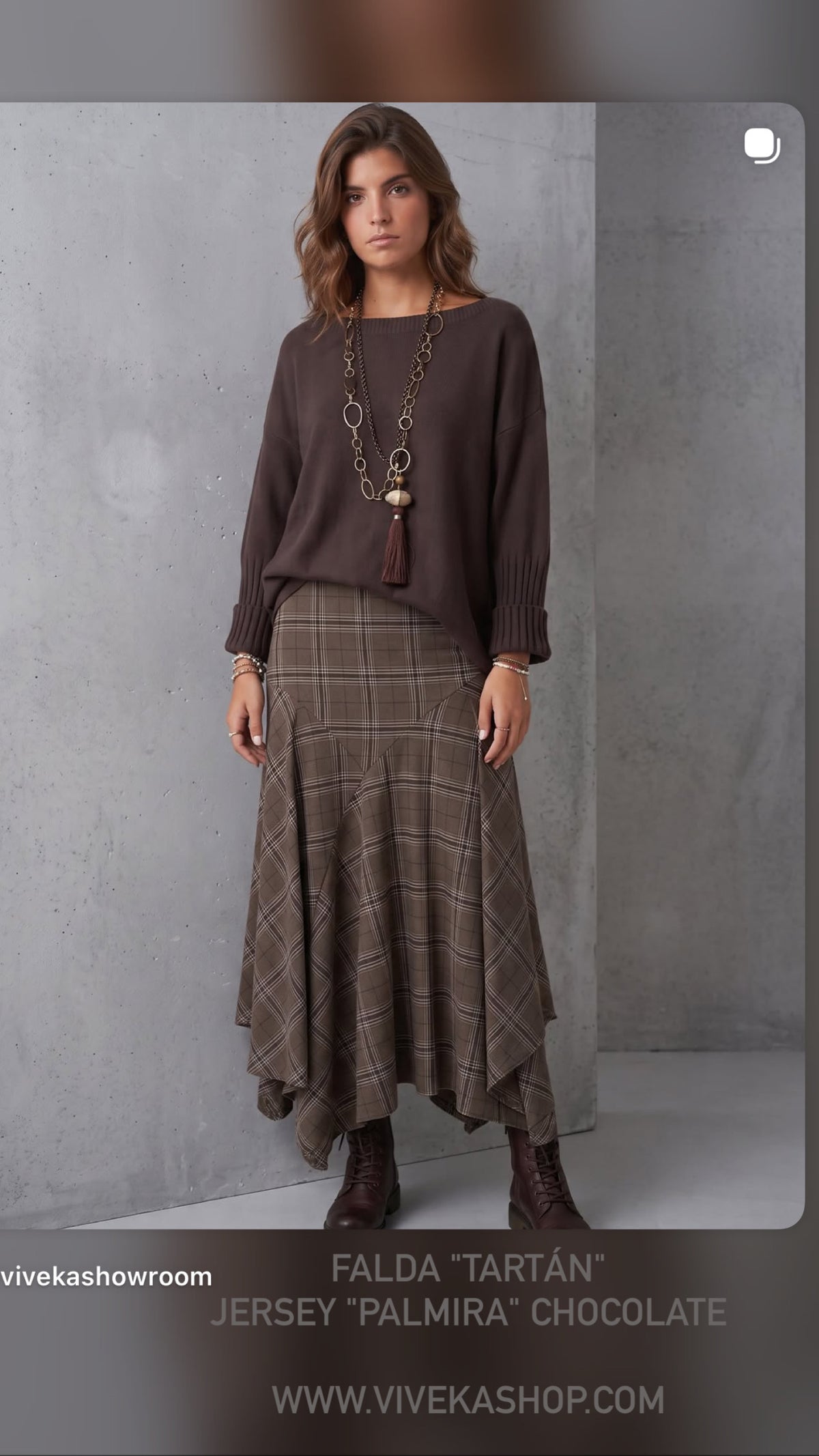 Jersey "Palmira" chocolate