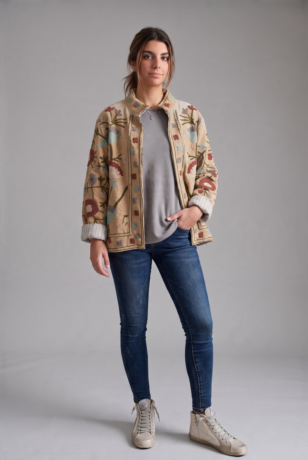 Chaqueta "India" caramelo