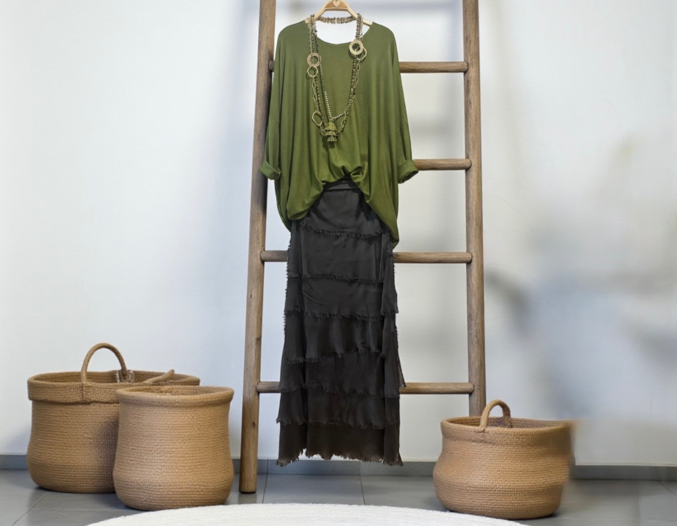 Jersey "Over Must" verde oliva