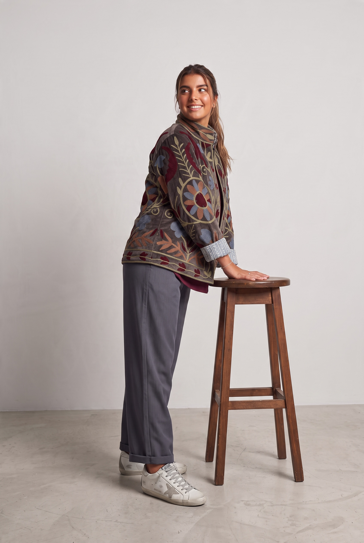 Chaqueta "Rania" topo