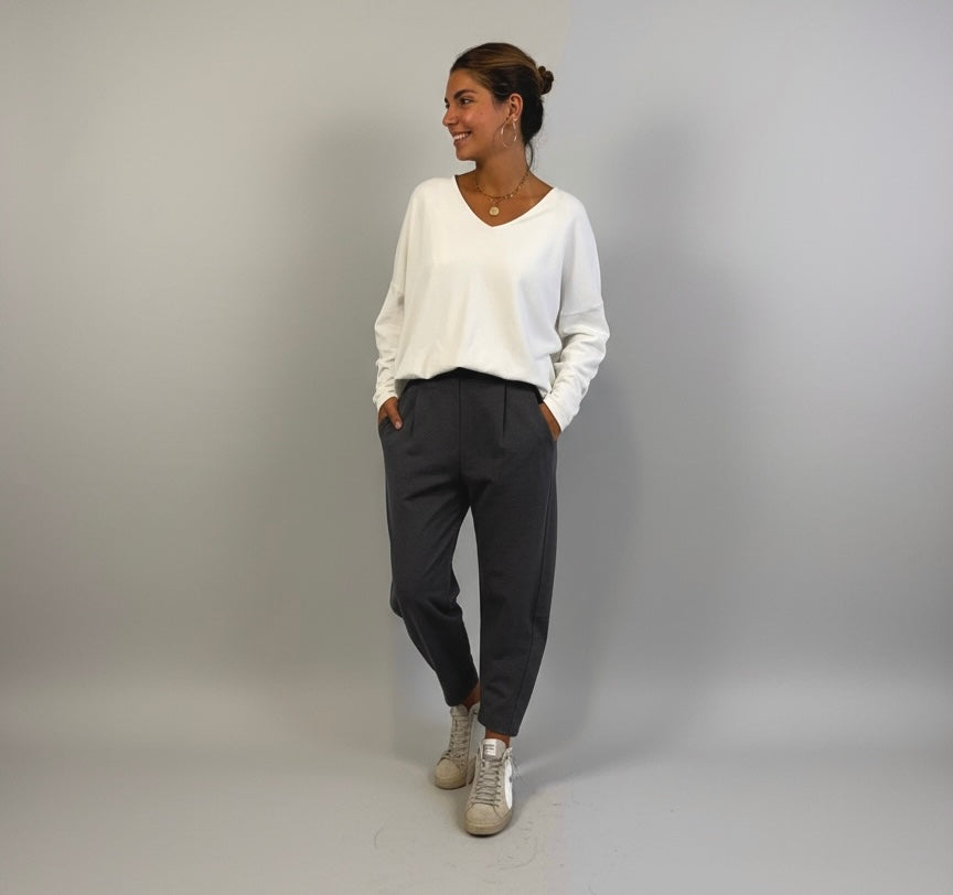 Jersey "Básico Pico" blanco