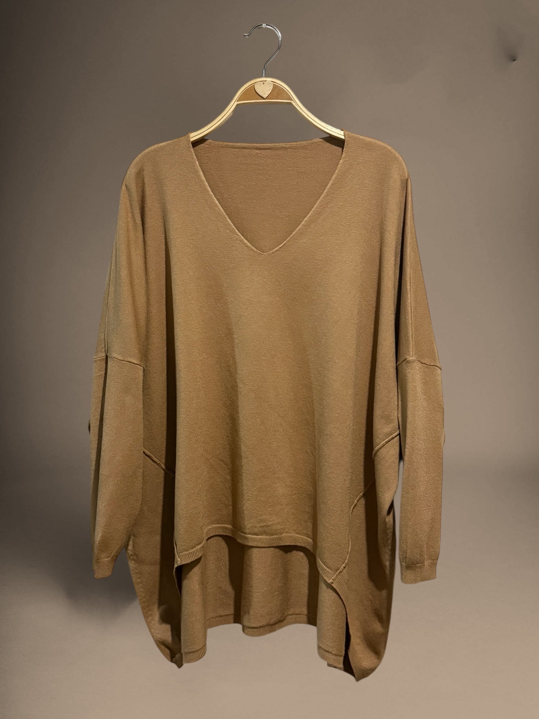 Jersey "Margot" pico camel