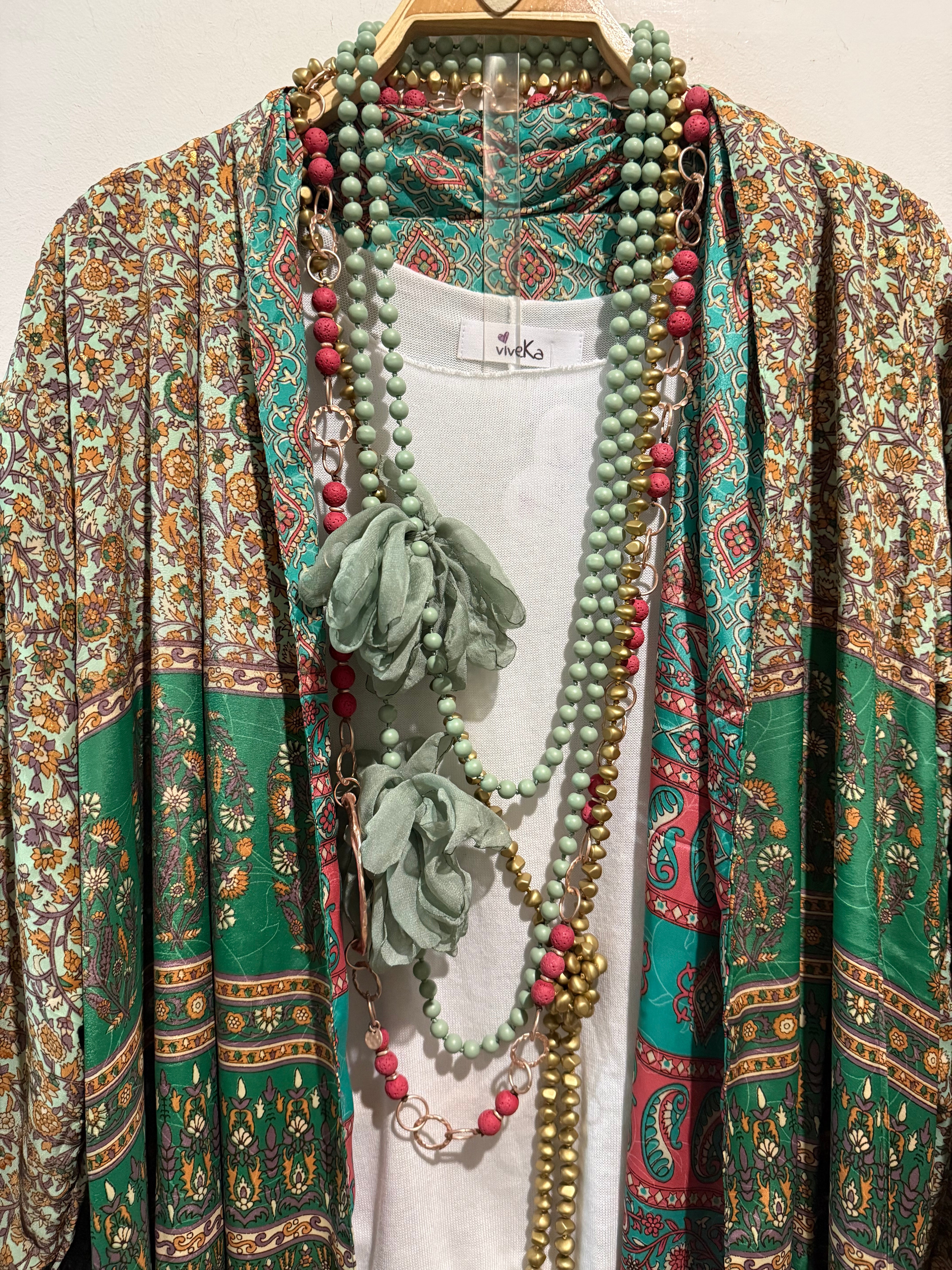 Kimono "Kira En Verdes"