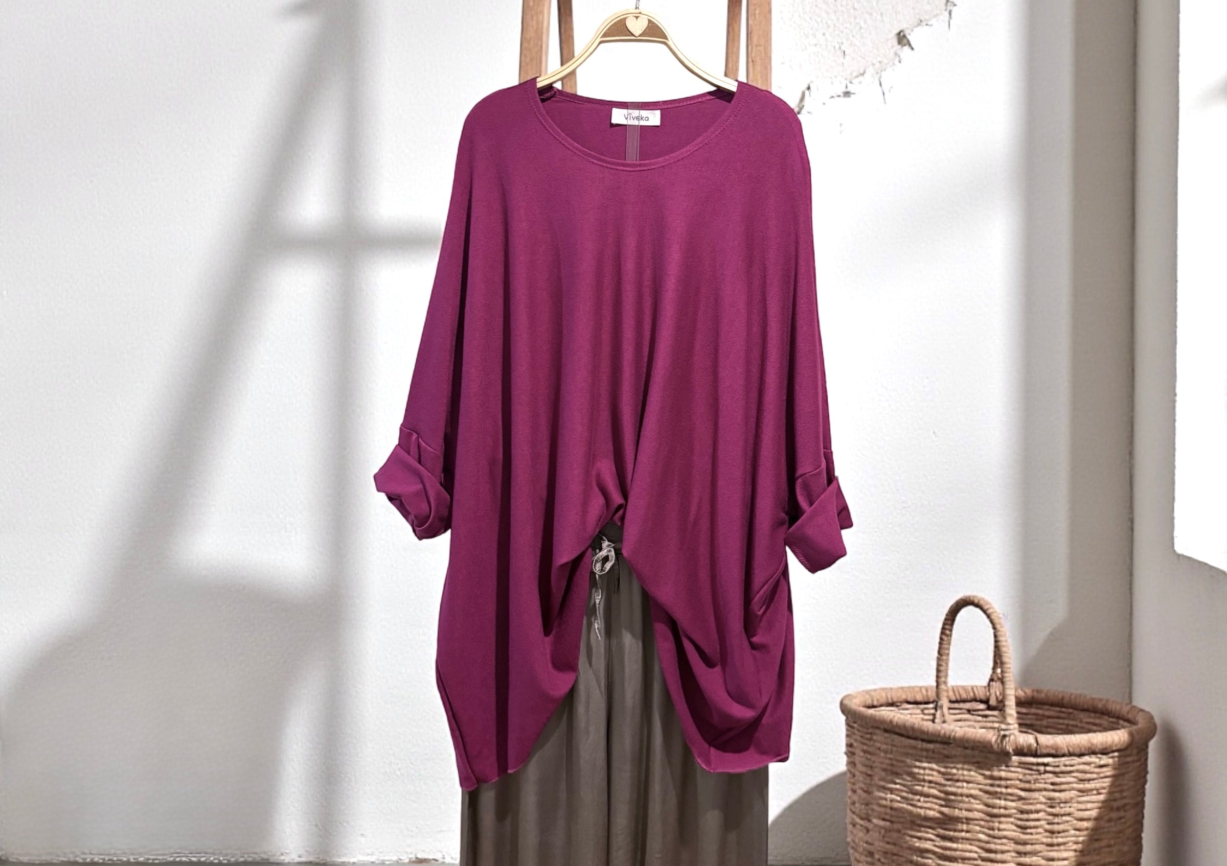 Jersey "Over Must Sum" magenta