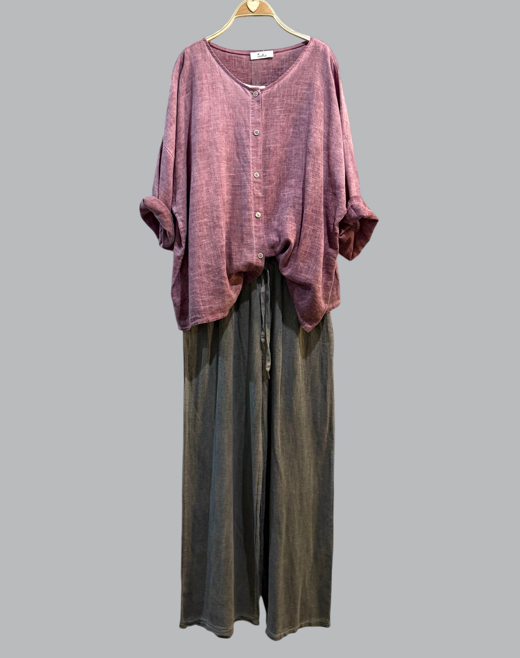 Chaqueta / camisa "Ischia" malva