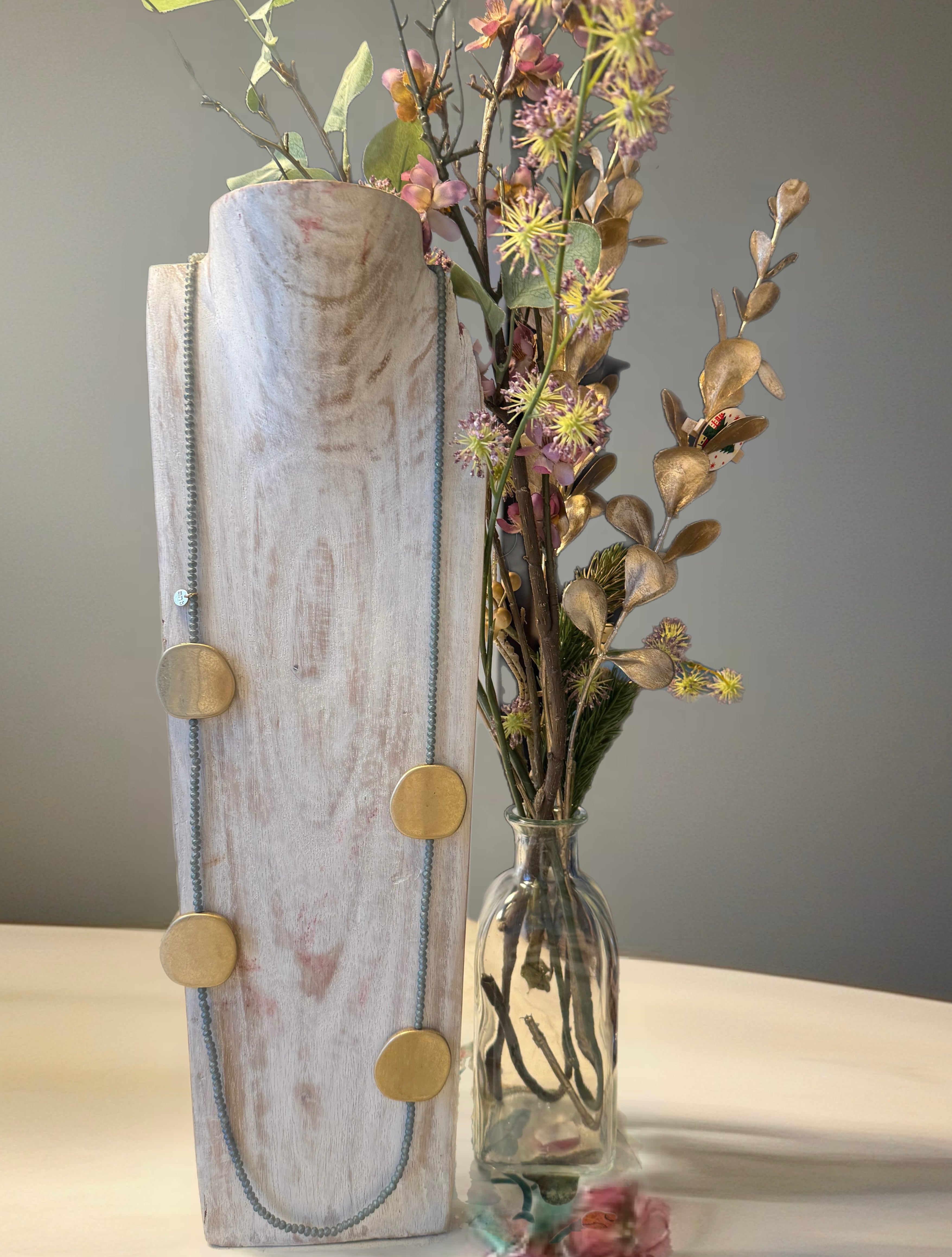 Collar "Alejandra" verde agua