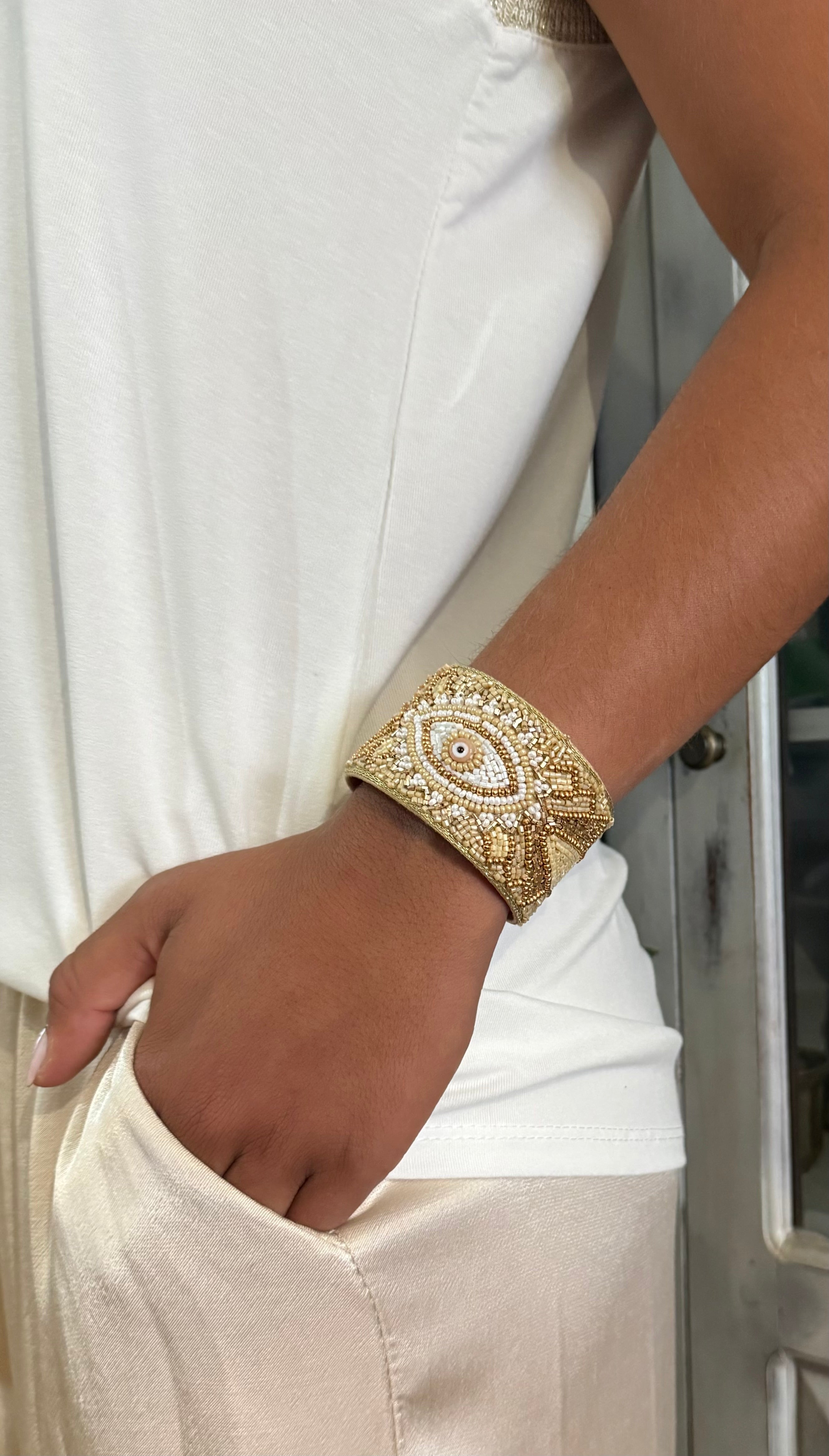 Brazalete "Occhio" oro