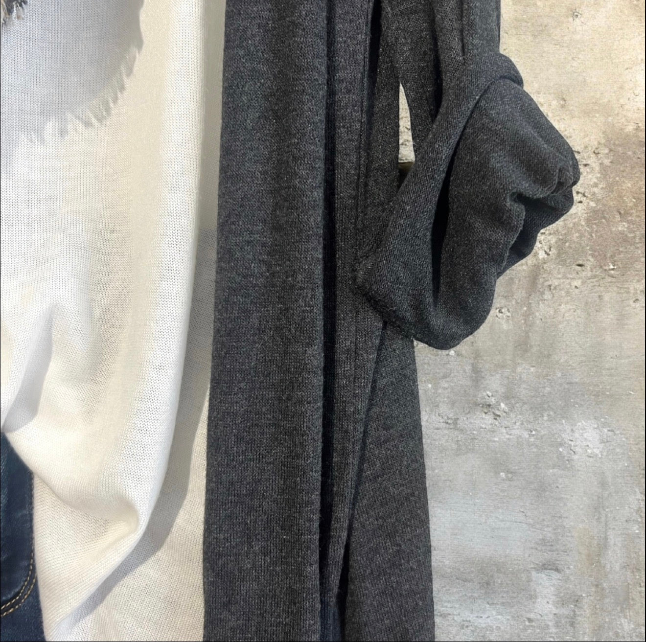 Chaqueta larga "Cassandra" gris marengo