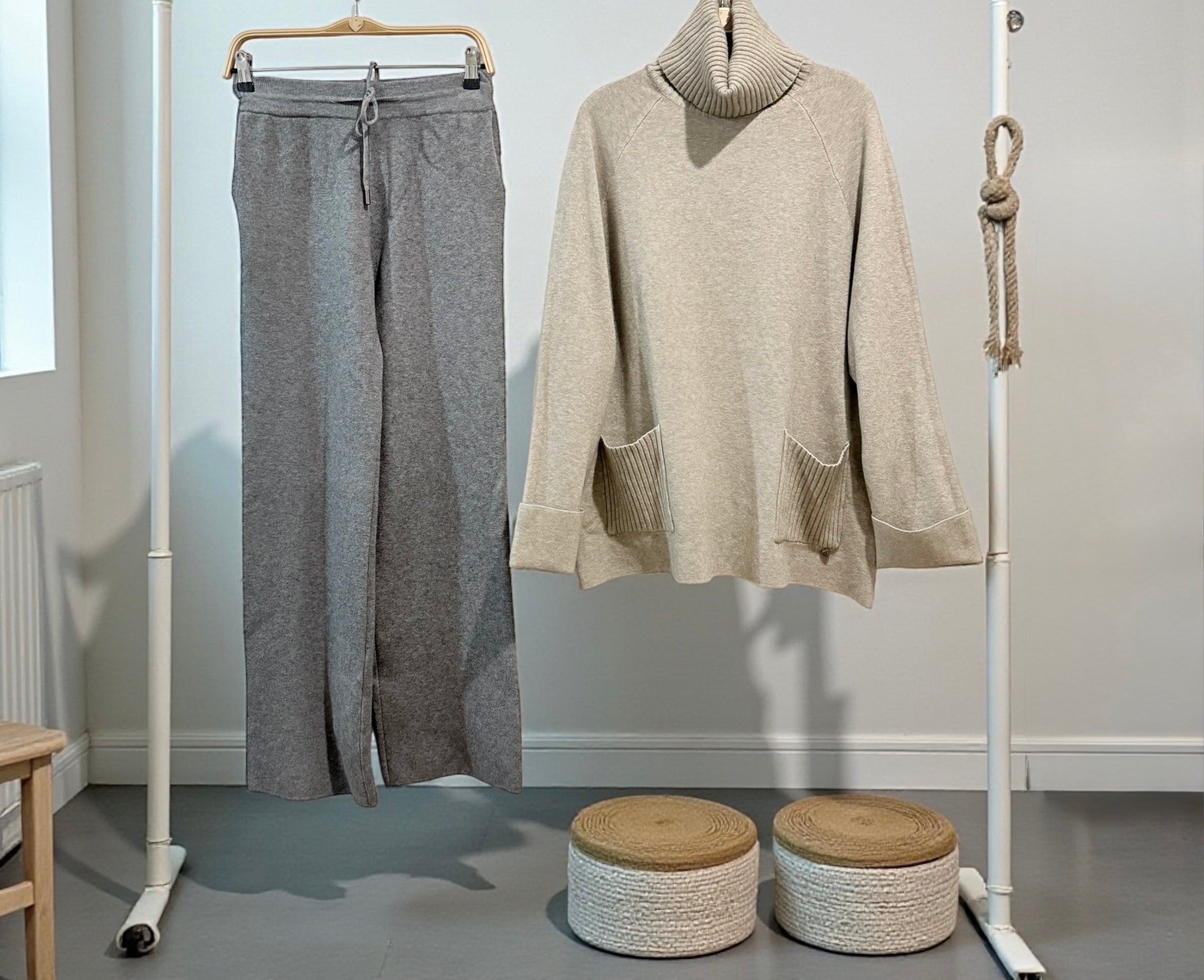 Conjunto "Lourdes" topo clarito+gris