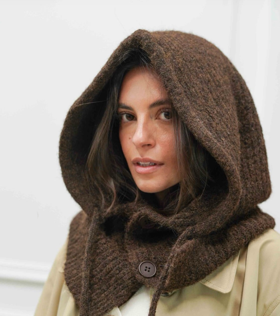 Balaclava "Diletta" marrón chocolate