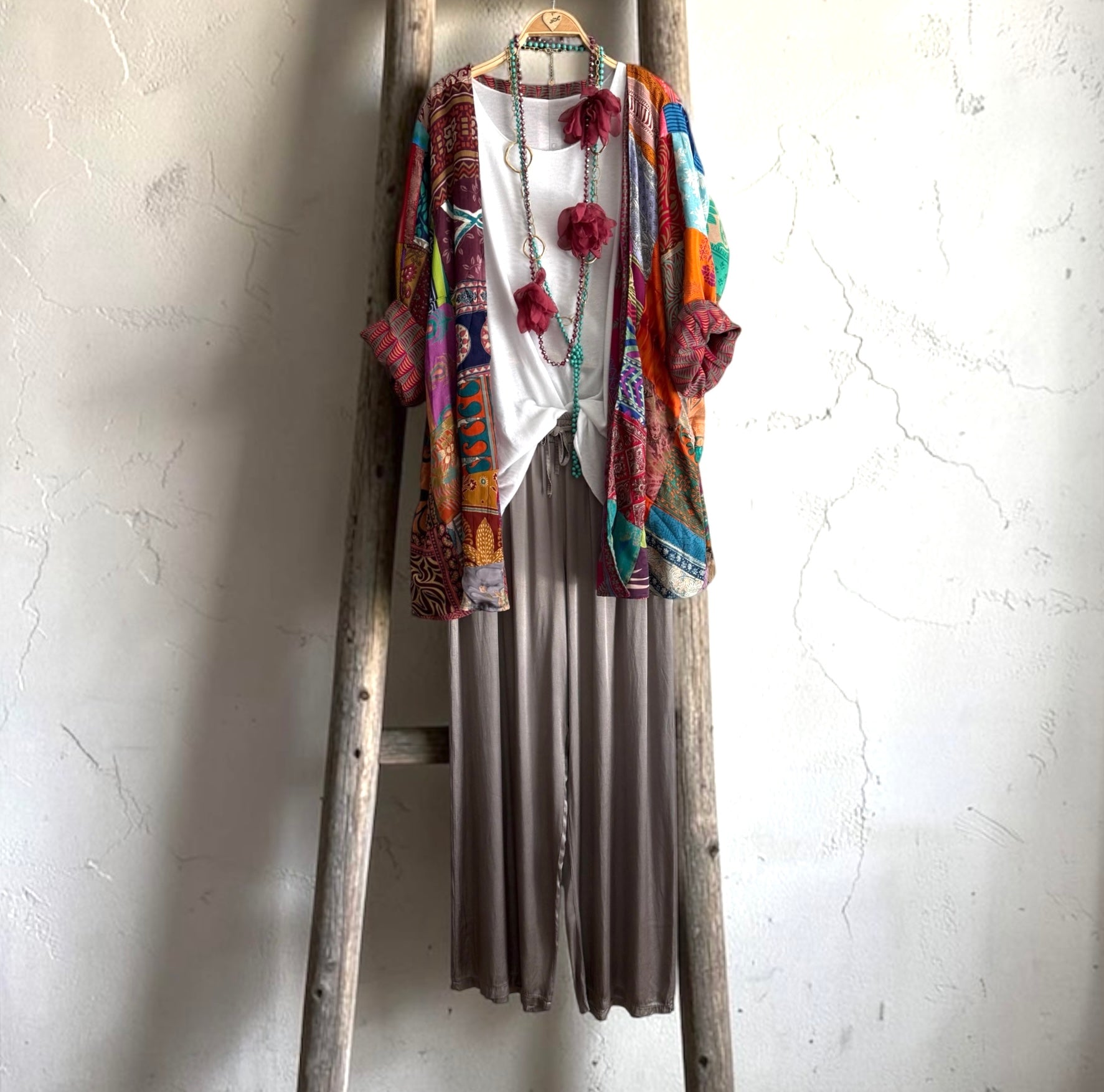 Kimono "Shalimar Burgandy"