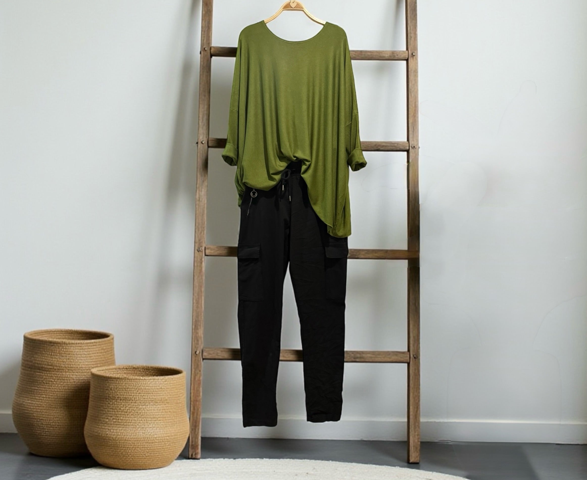 Jersey "Over Must" verde oliva