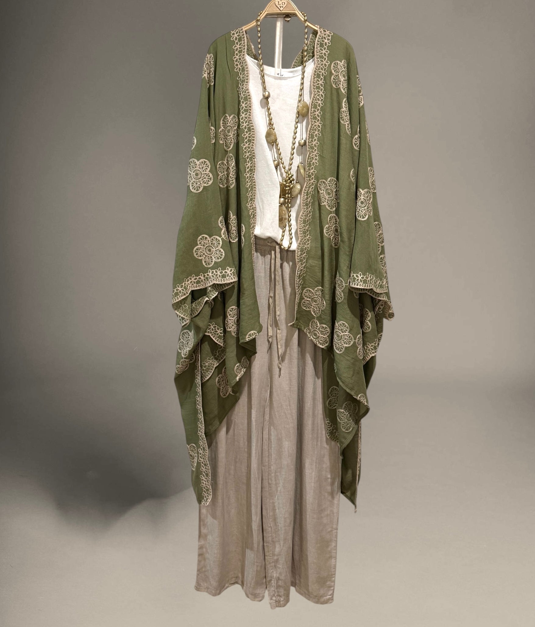 Kimono "Zahara" verde