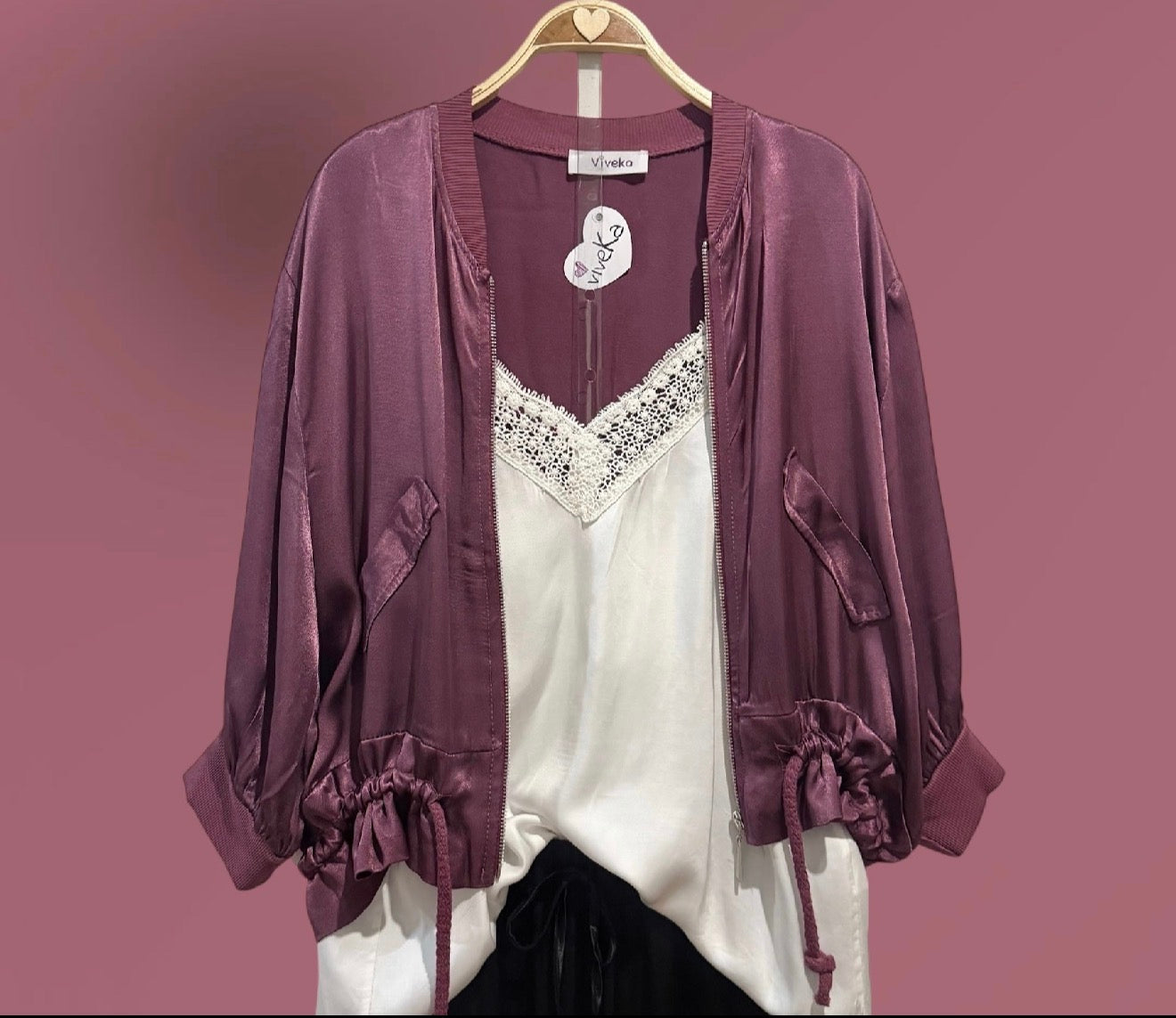 Beisbolera "Positano" rubí