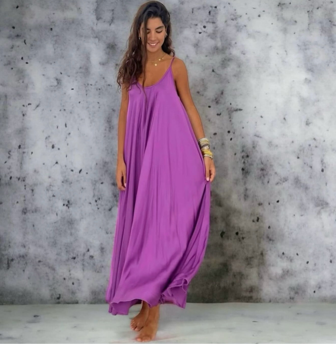 Vestido "Romina" malva