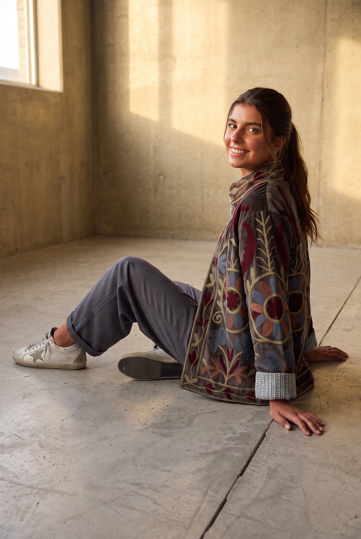 Chaqueta "Rania" topo