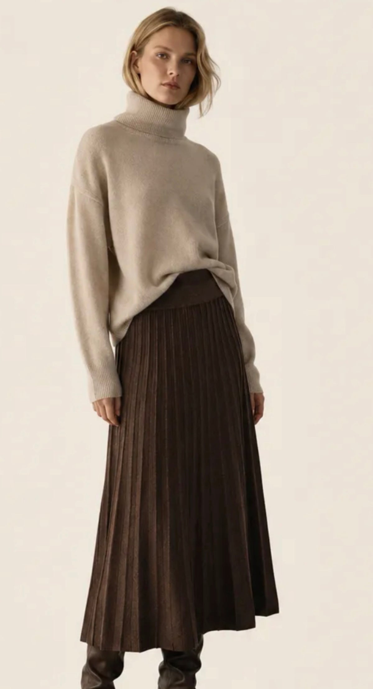 Falda "Berta" marrón