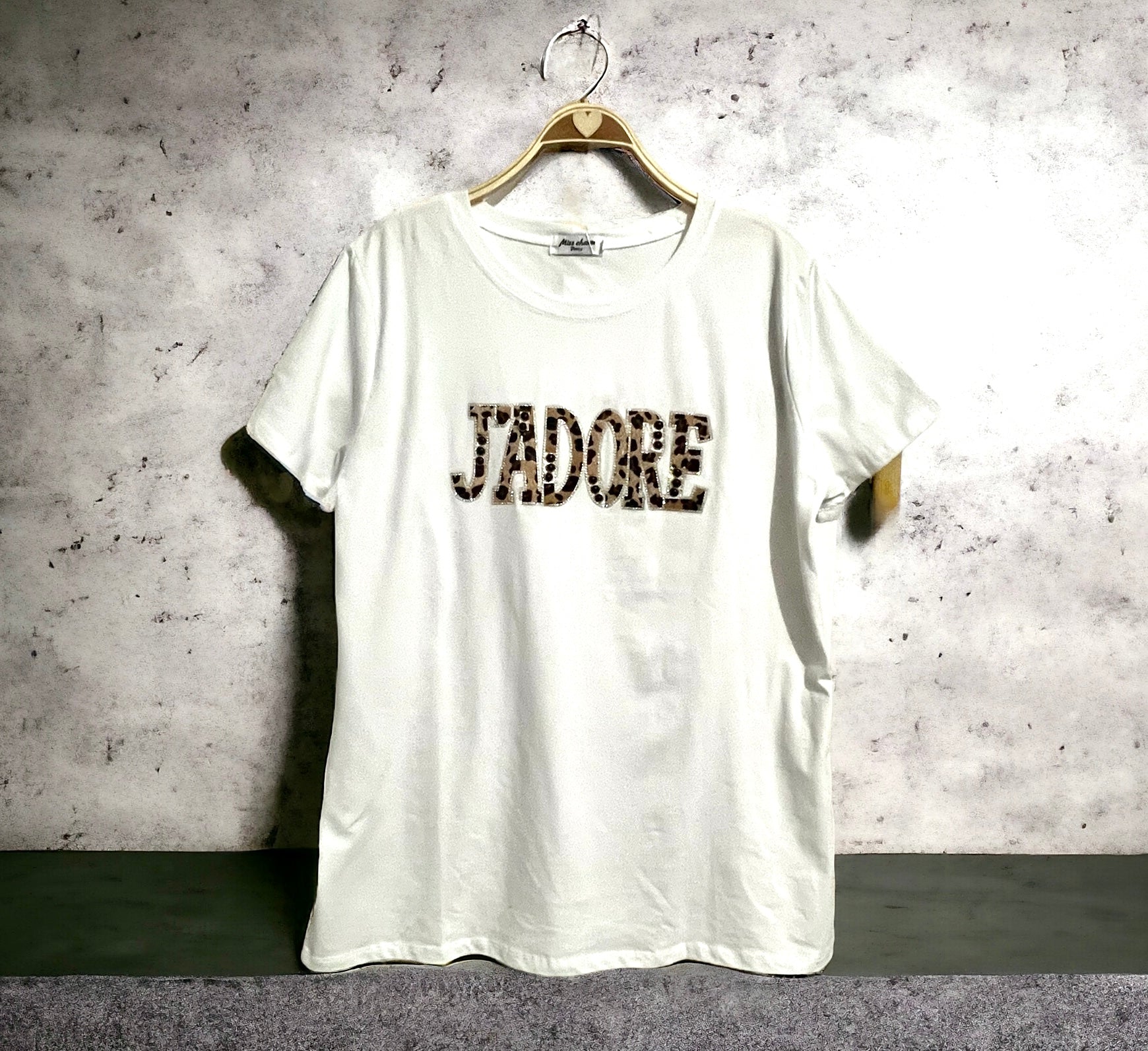 Camiseta "Jadore" blanco
