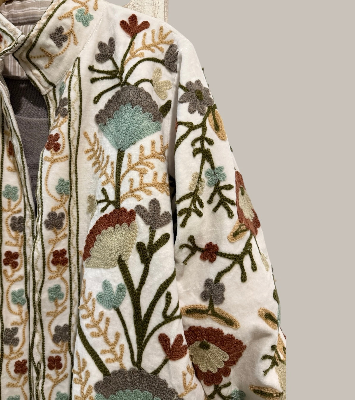 Chaqueta "India" hielo y ágata