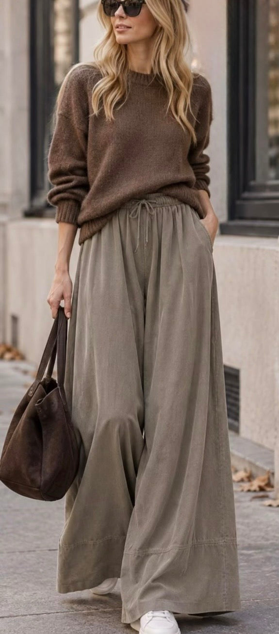 Pantalón "Navona" topo