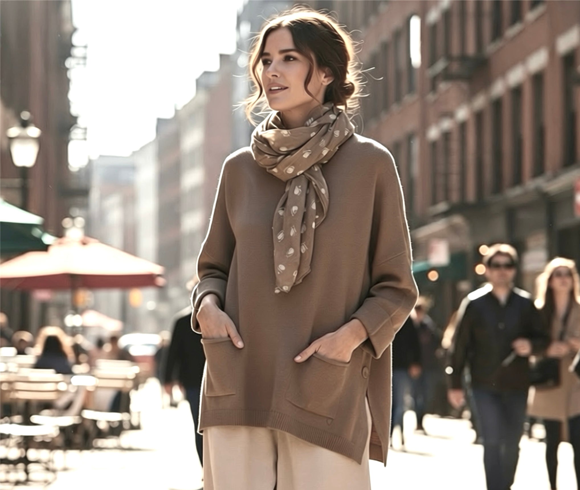 Jersey "Renée" topo oscuro