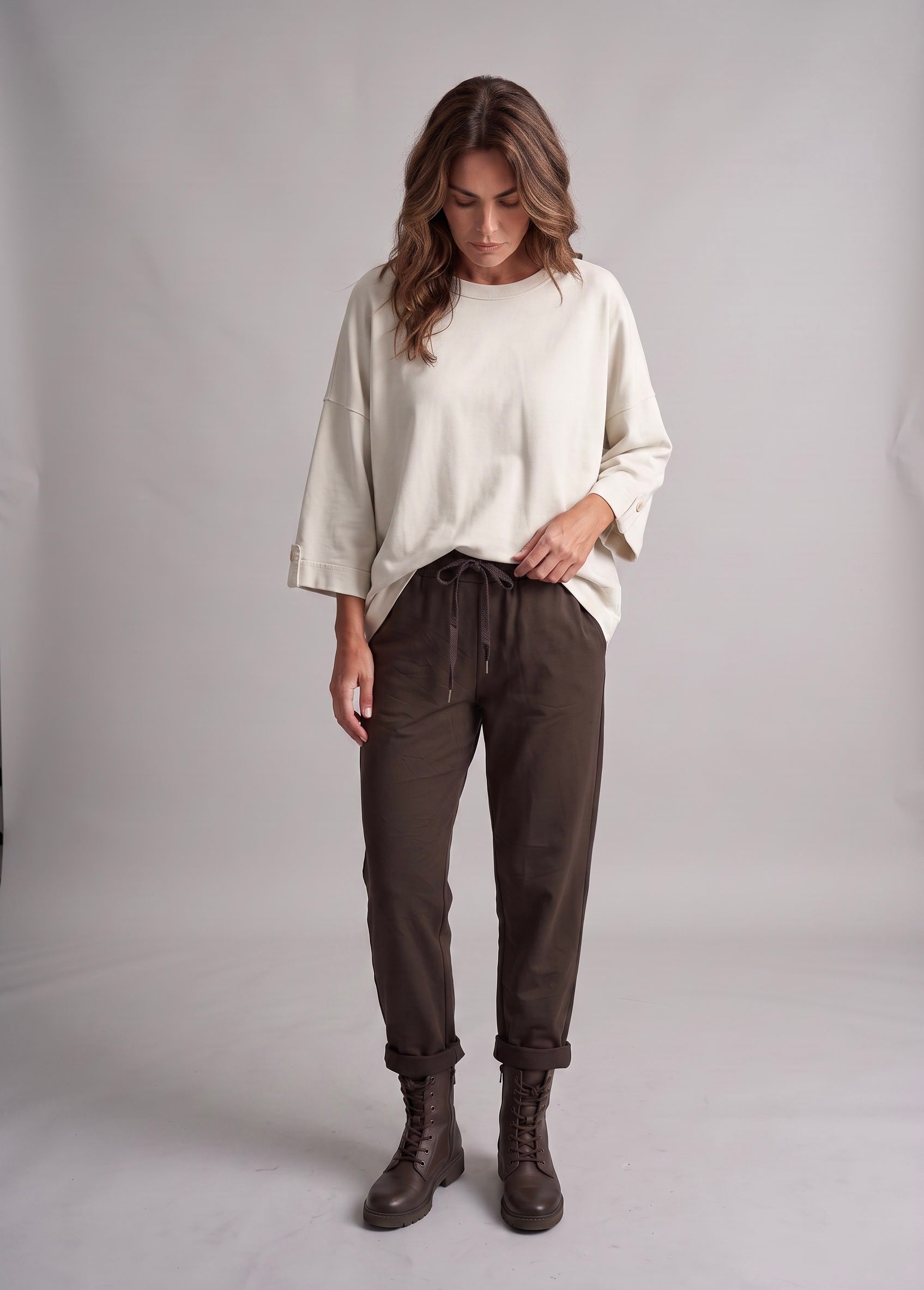 Pantalón "Basic Jogger" marrón