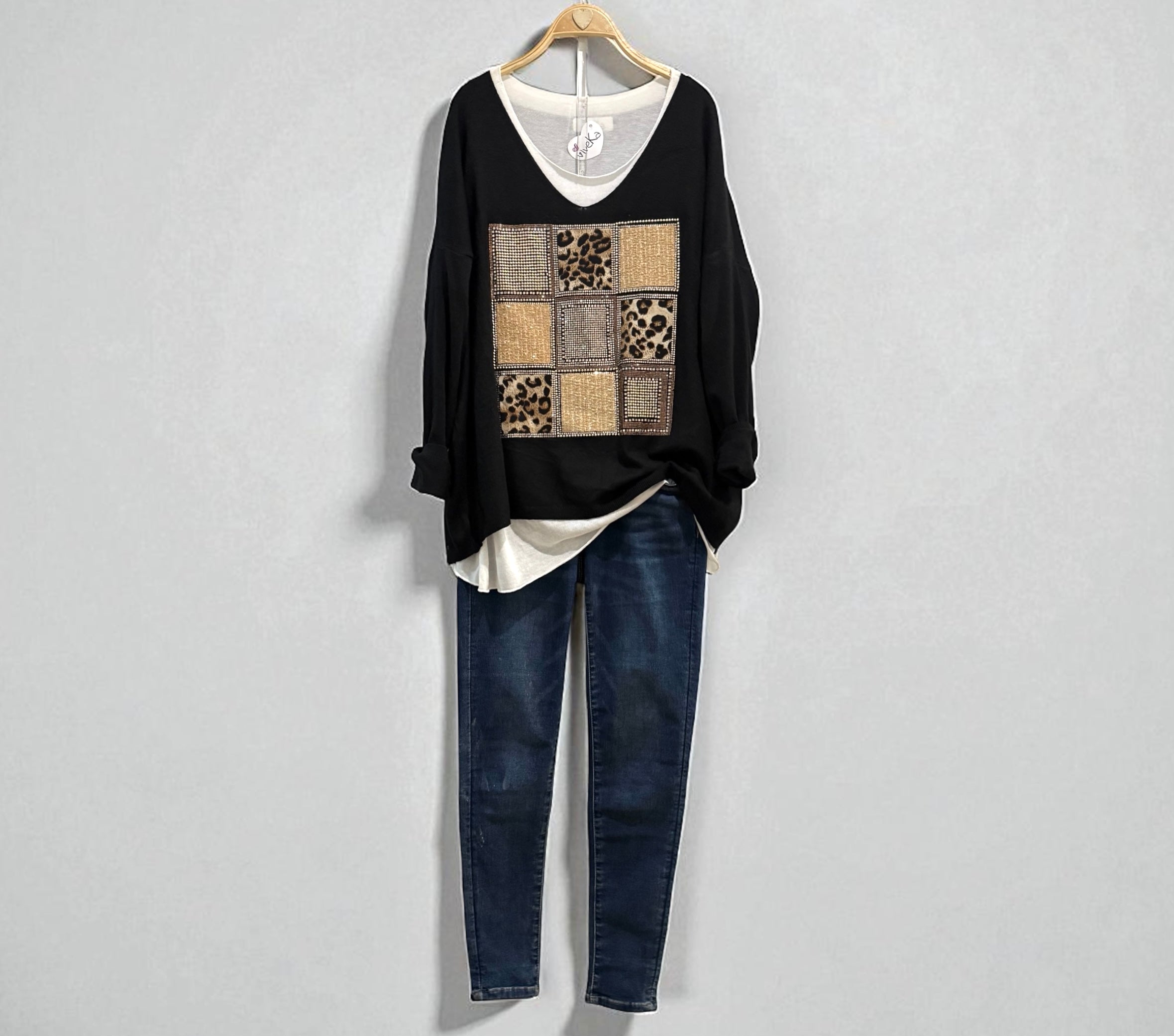 Jersey "Mattea" negro