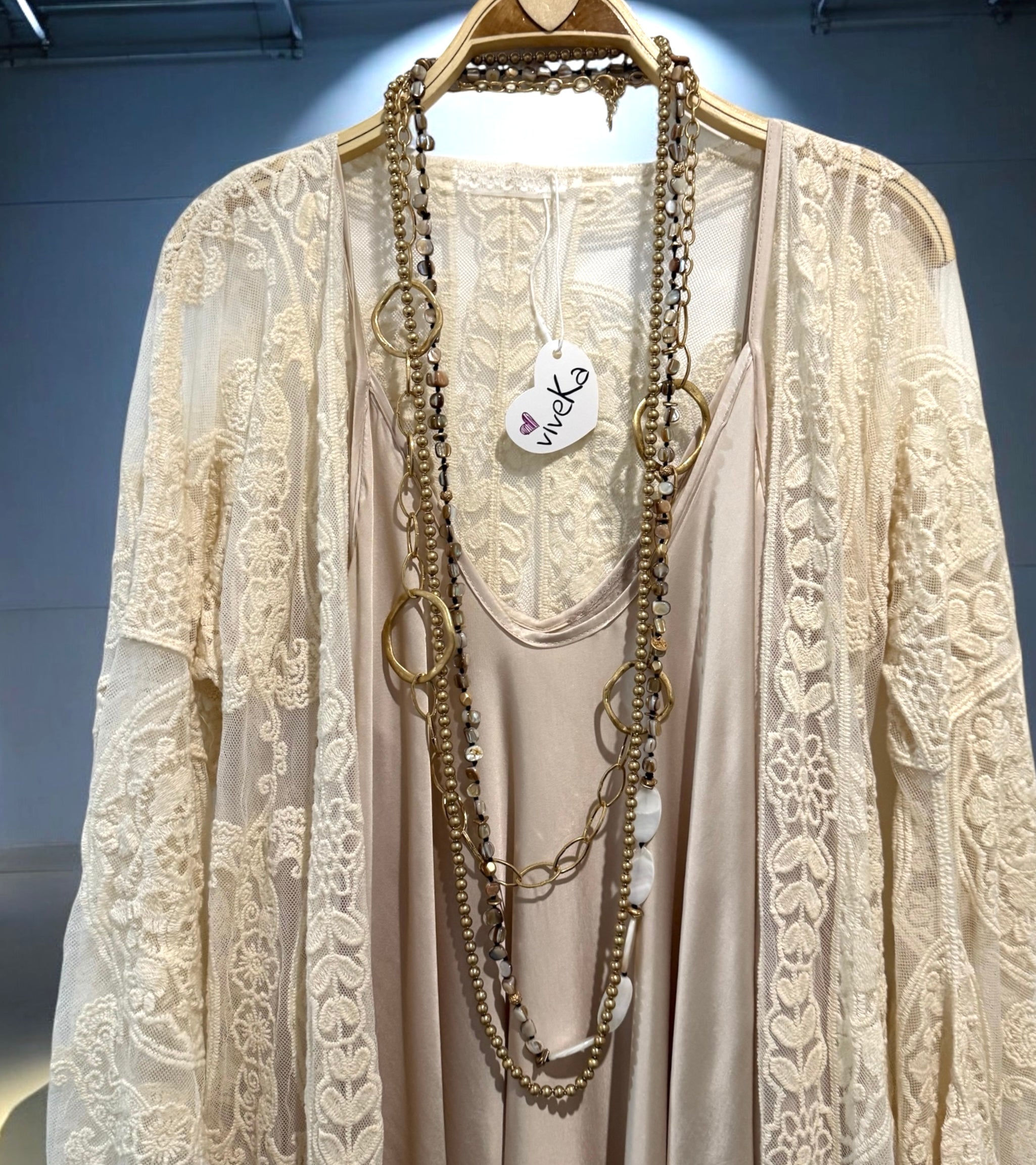 Kaftan "Love Story" marfil