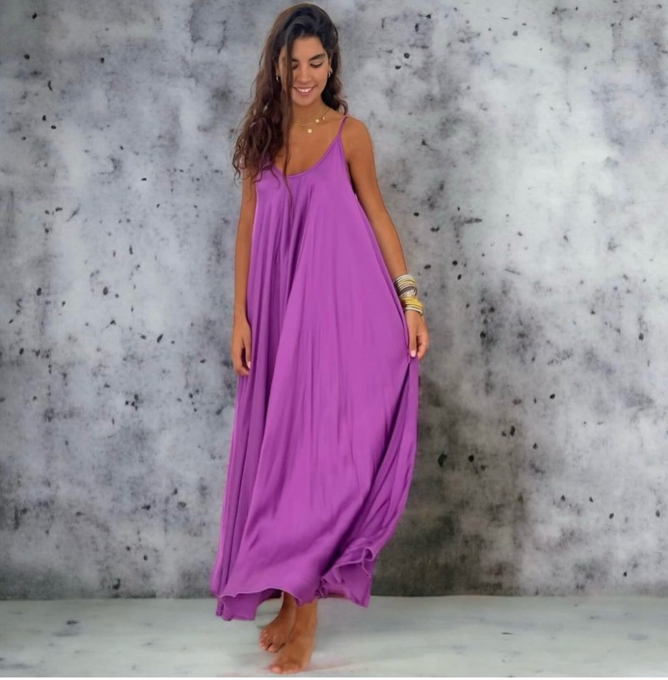 Vestido "Romina" malva
