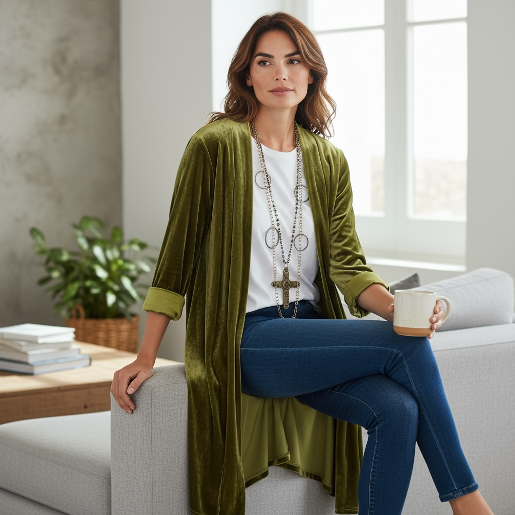 Kimono/Levita "Giorgia" verde